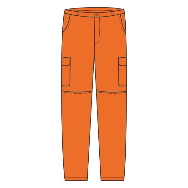 Hi-vis polycotton cargo trousers with kneepad pockets (HV018T/3M) Thumbnail