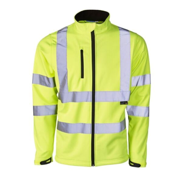 Supertouch Hi Vis Yellow Softshell Jacket Thumbnail