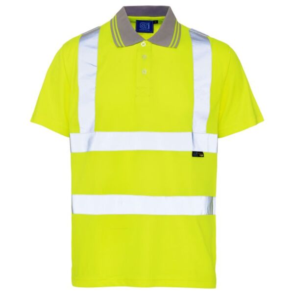 Supertouch Hi Vis Bird Eye Polo Shirt Thumbnail