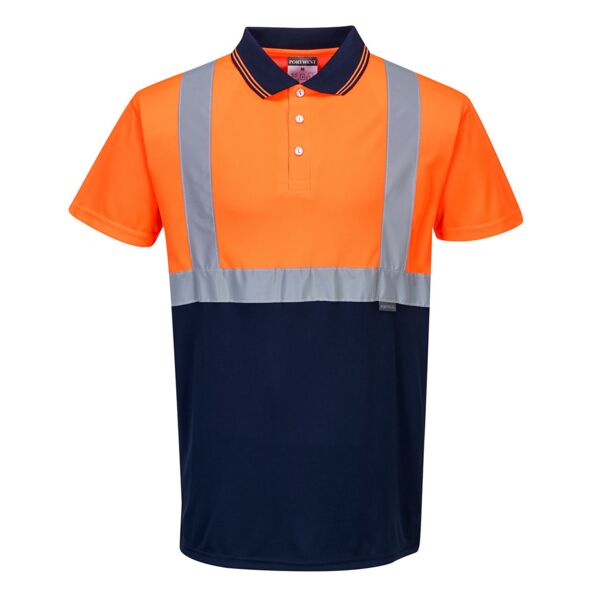 S479 - Hi-Vis Contrast Polo Shirt S/S Thumbnail