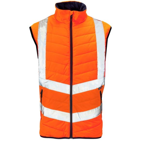 Hi Vis Orange Puffer Bodywarmer Thumbnail