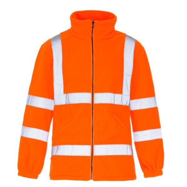 Hi Vis Orange Fleece Jacket Thumbnail