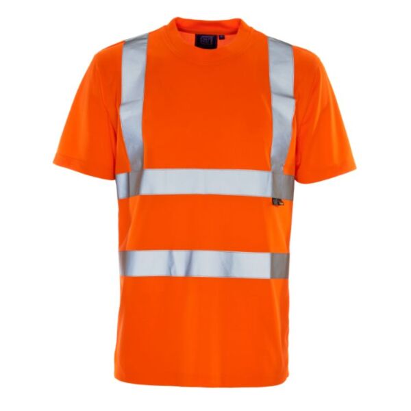 Hi Vis Orange Bird Eye T-Shirt Thumbnail