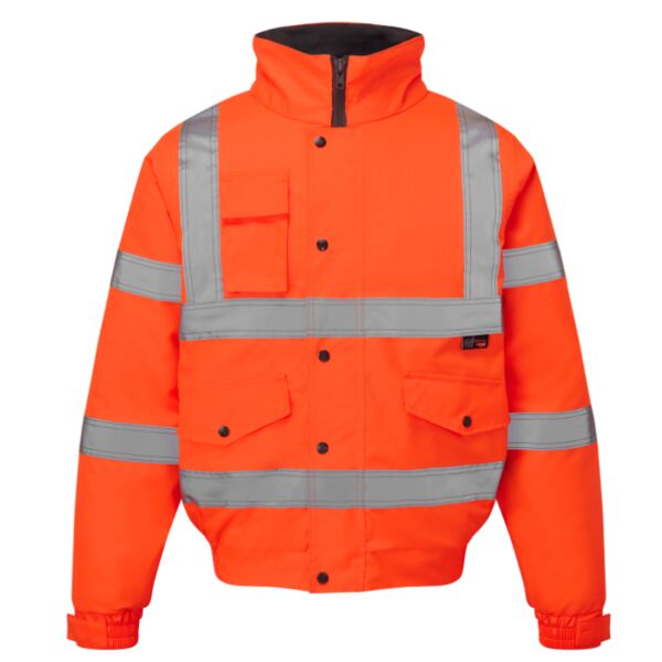 Supertouch Hi Vis Orange Standard Storm Bomber Jacket Thumbnail