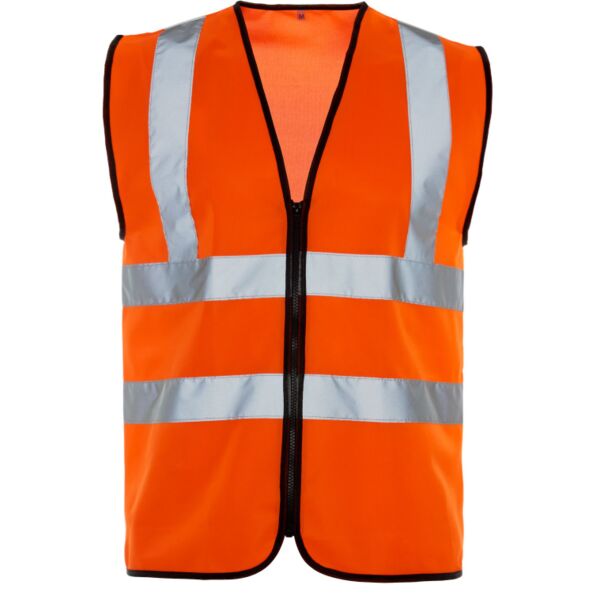 Supertouch Hi Vis Orange Zip Vest Thumbnail