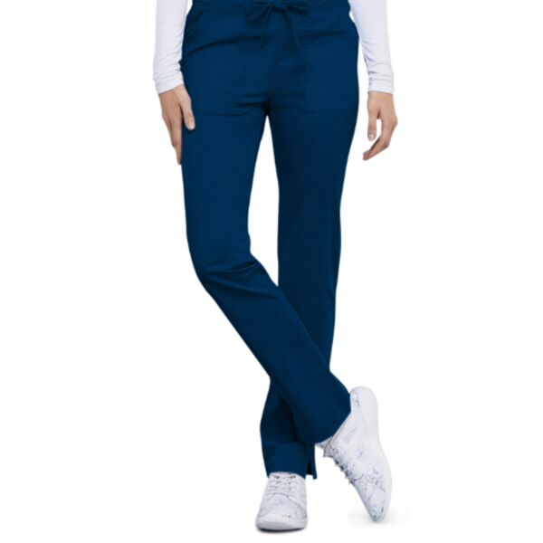 Mid Rise Slim Straight Drawstring Pants  Thumbnail