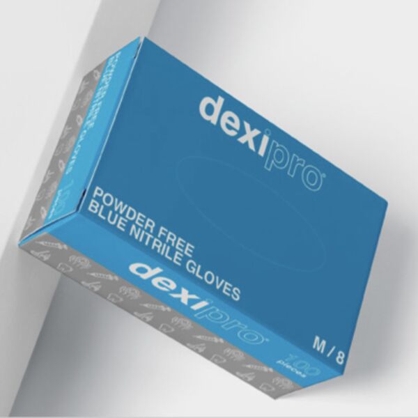 DexiPro Blue Nitrile Glove - Powder Free  Thumbnail