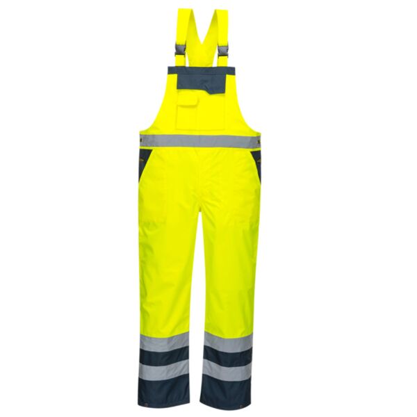 Hi-Vis Breathable Contrast Rain Bib and Brace Thumbnail