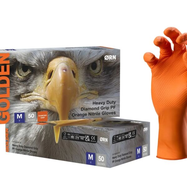 Heavy Duty Diamond Grip PR Nitrile Glove Thumbnail